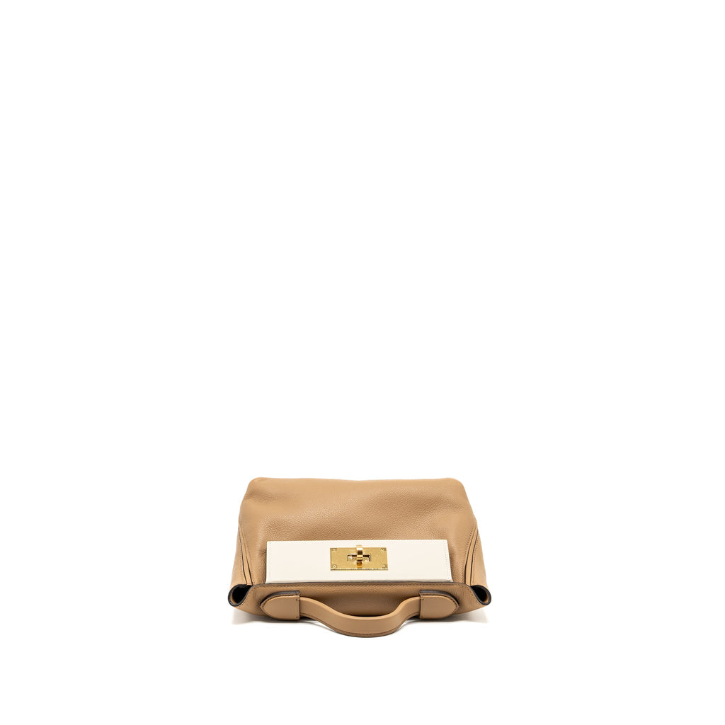 HERMES MINI 24/24 2424-21 BAG EVERCOLOR/SWIFT CHAI/NATA/CUIVRE GHW