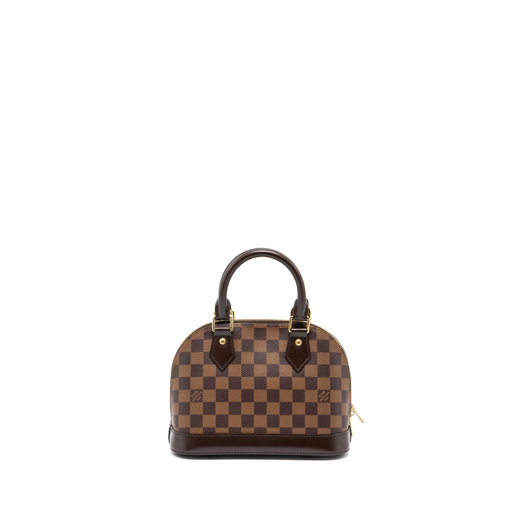 LOUIS VUITTON ALMA BB DAMIER EBENE CANVAS GHW