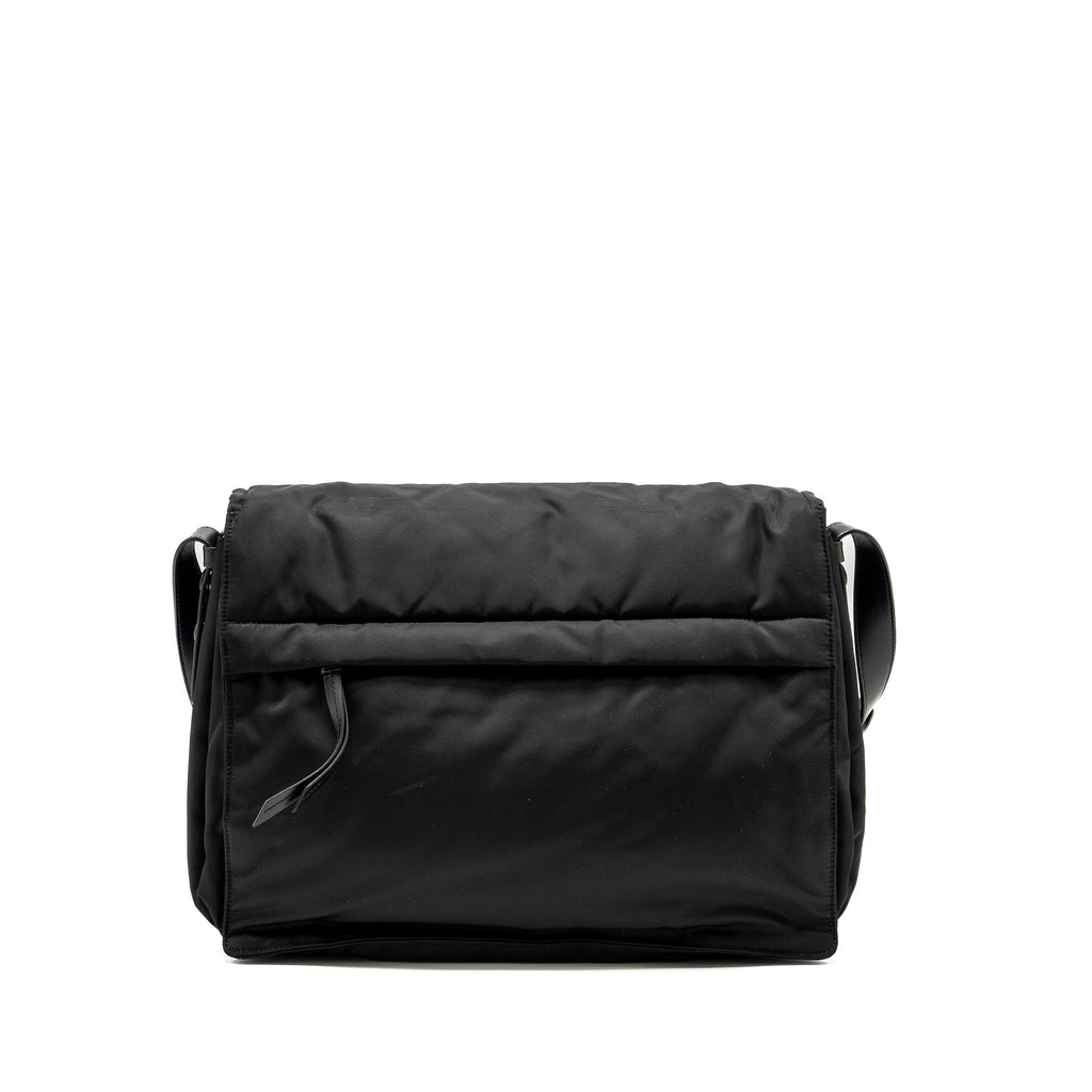 PRADA PADDED RE-NYLON SHOULDER BAG BLACK SHW
