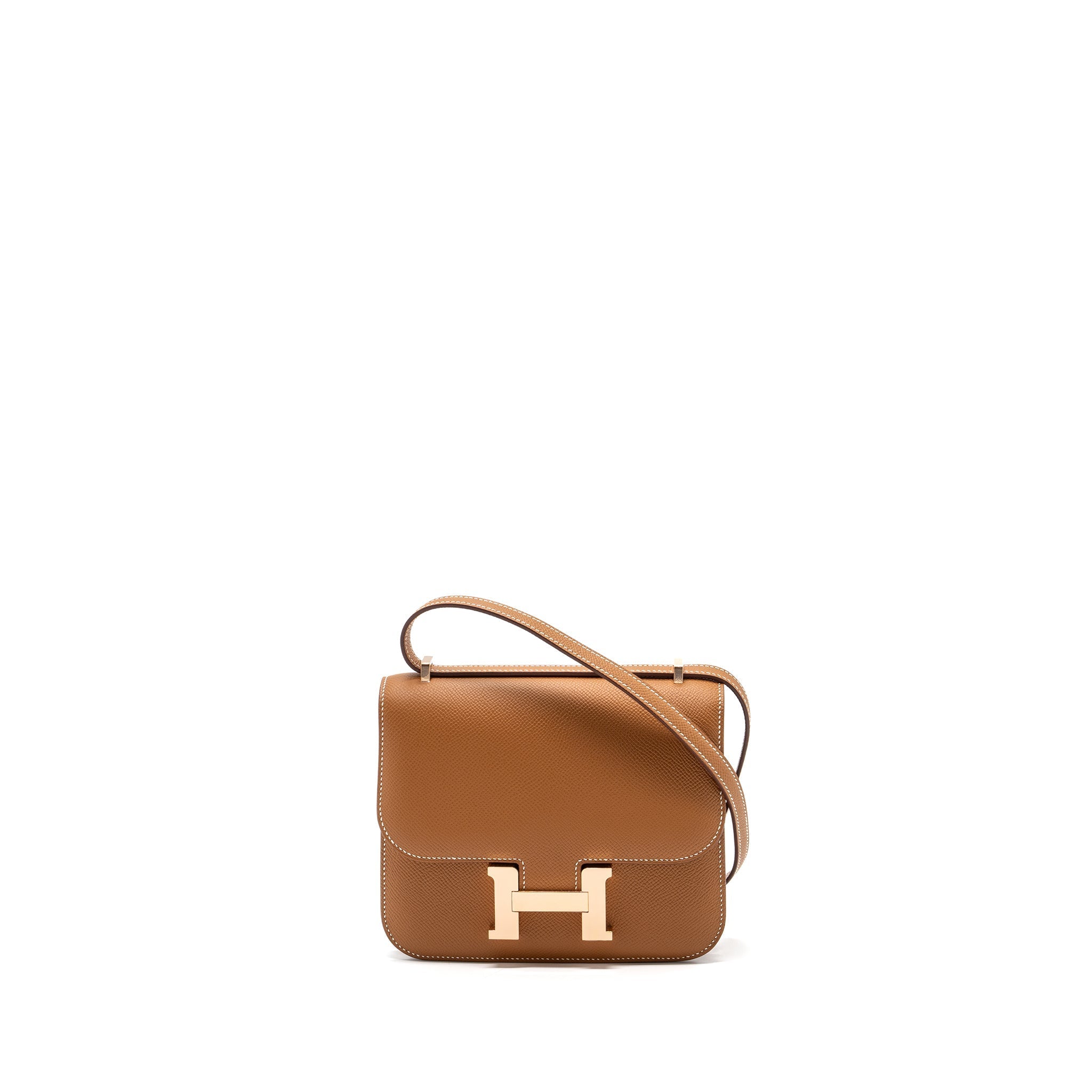 HERMES MINI CONSTANCE EPSOM GOLD RGHW