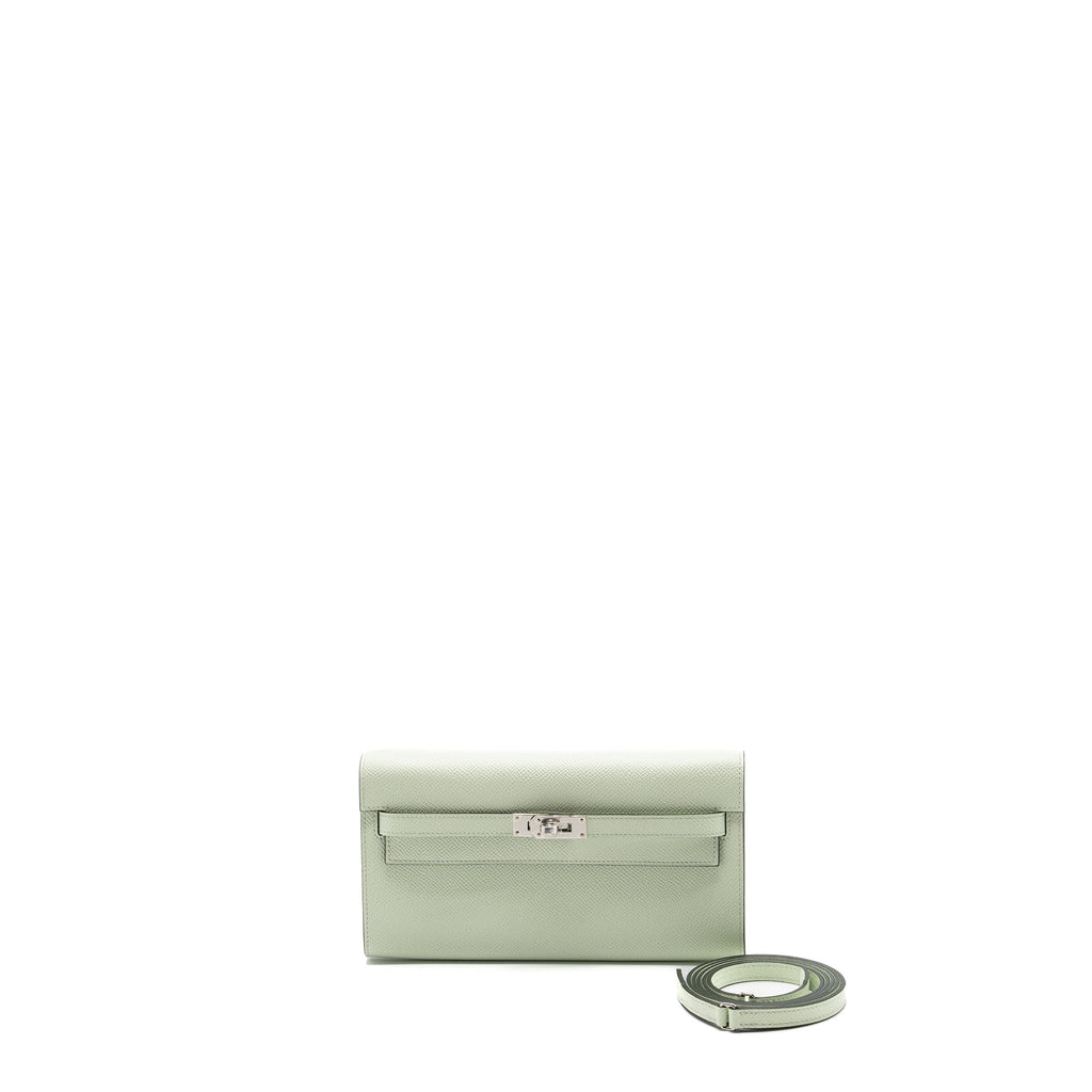 HERMES KELLY TO GO EPSOM VERT FIZZ SHW