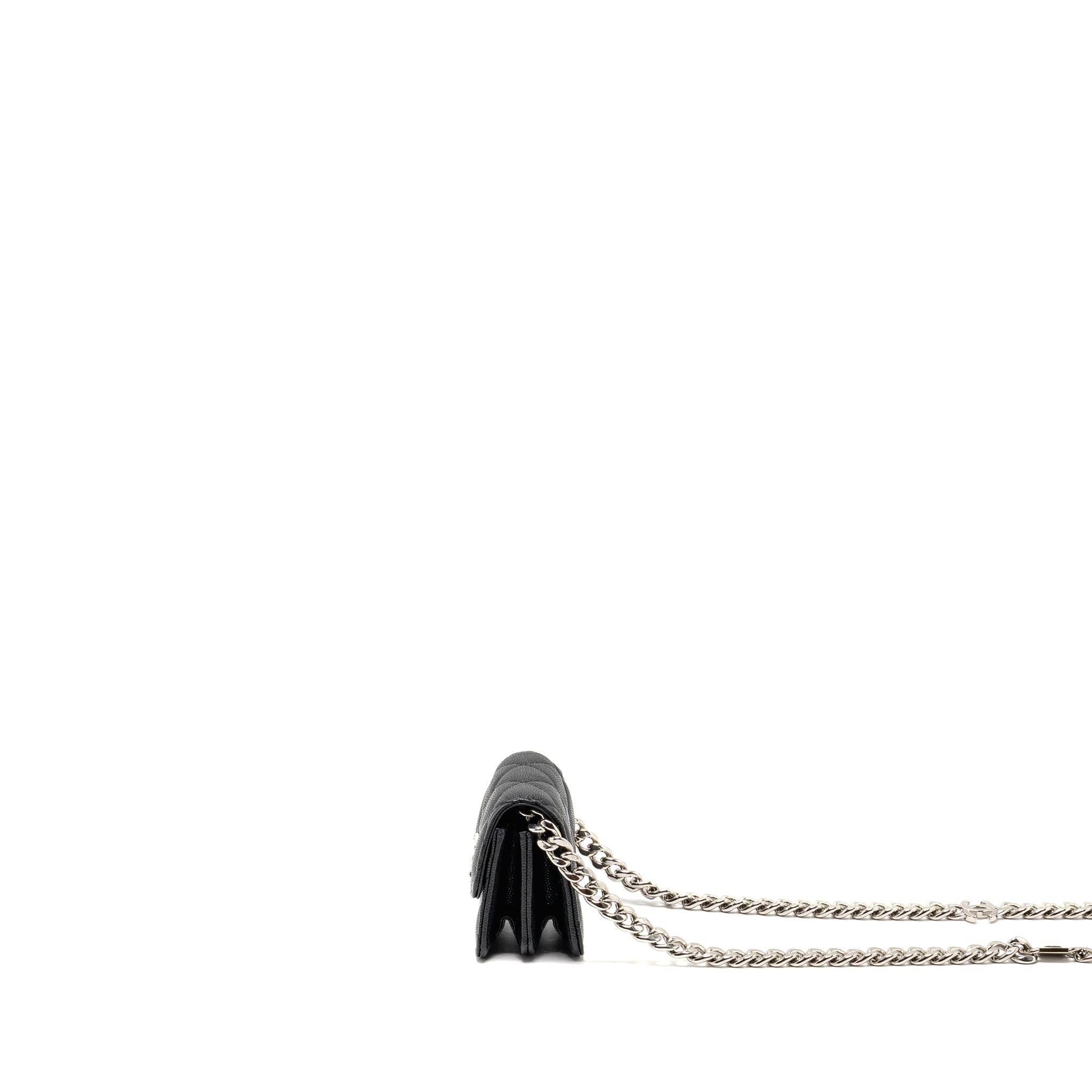 CHANEL 22S MINI CLUTCH WITH CHAIN CAVIAR BLACK SHW