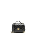 CHANEL SMALL BUSINESS AFFINITY CAVIAR BLACK LGHW