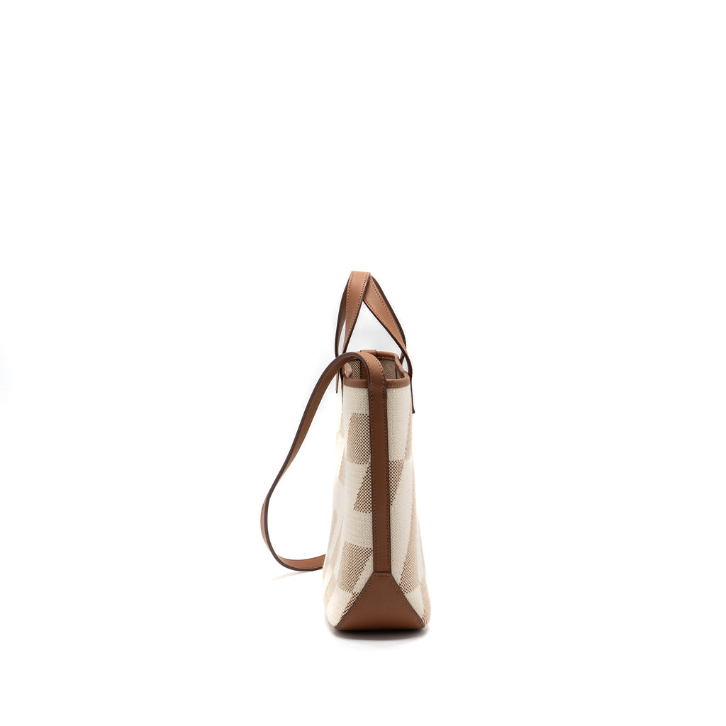 HERMES CABAS H EN BIAIS 27 BAG NATUREL/GOLD