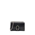 GUCCI DIONYSUS SHOULDER BAG CALFSKIN BLACK RUTHENIUM HARDWARE