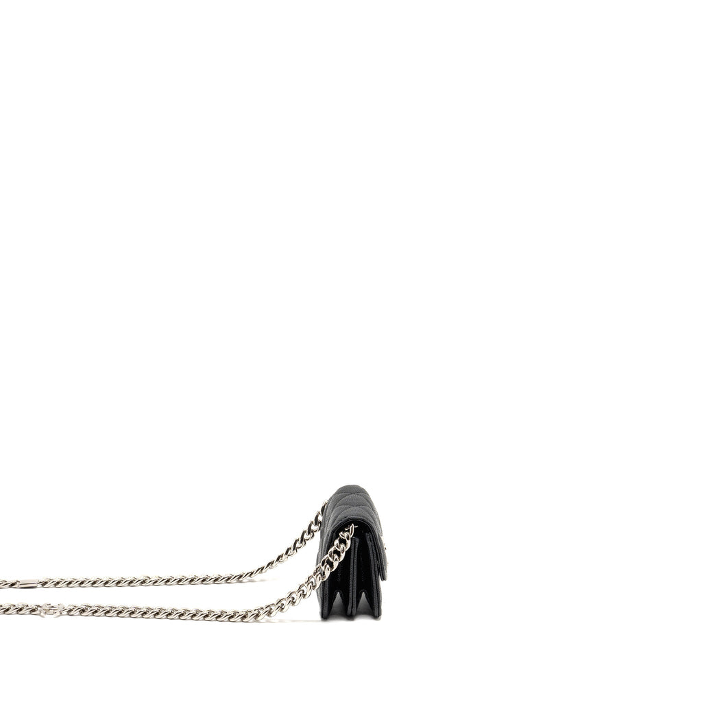CHANEL 22S MINI CLUTCH WITH CHAIN CAVIAR BLACK SHW