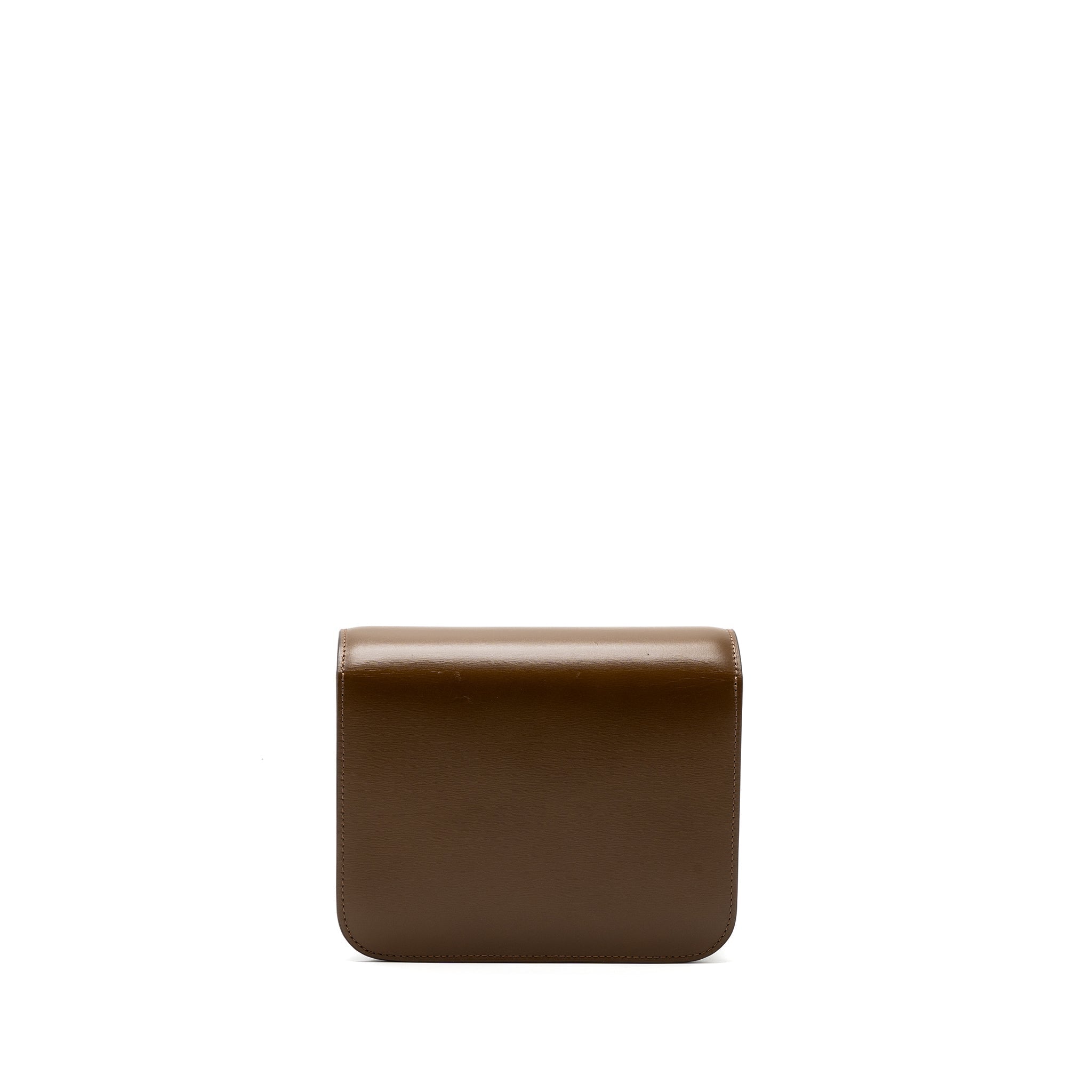 CELINE TEEN BOX CALFSKIN CAMEL GHW