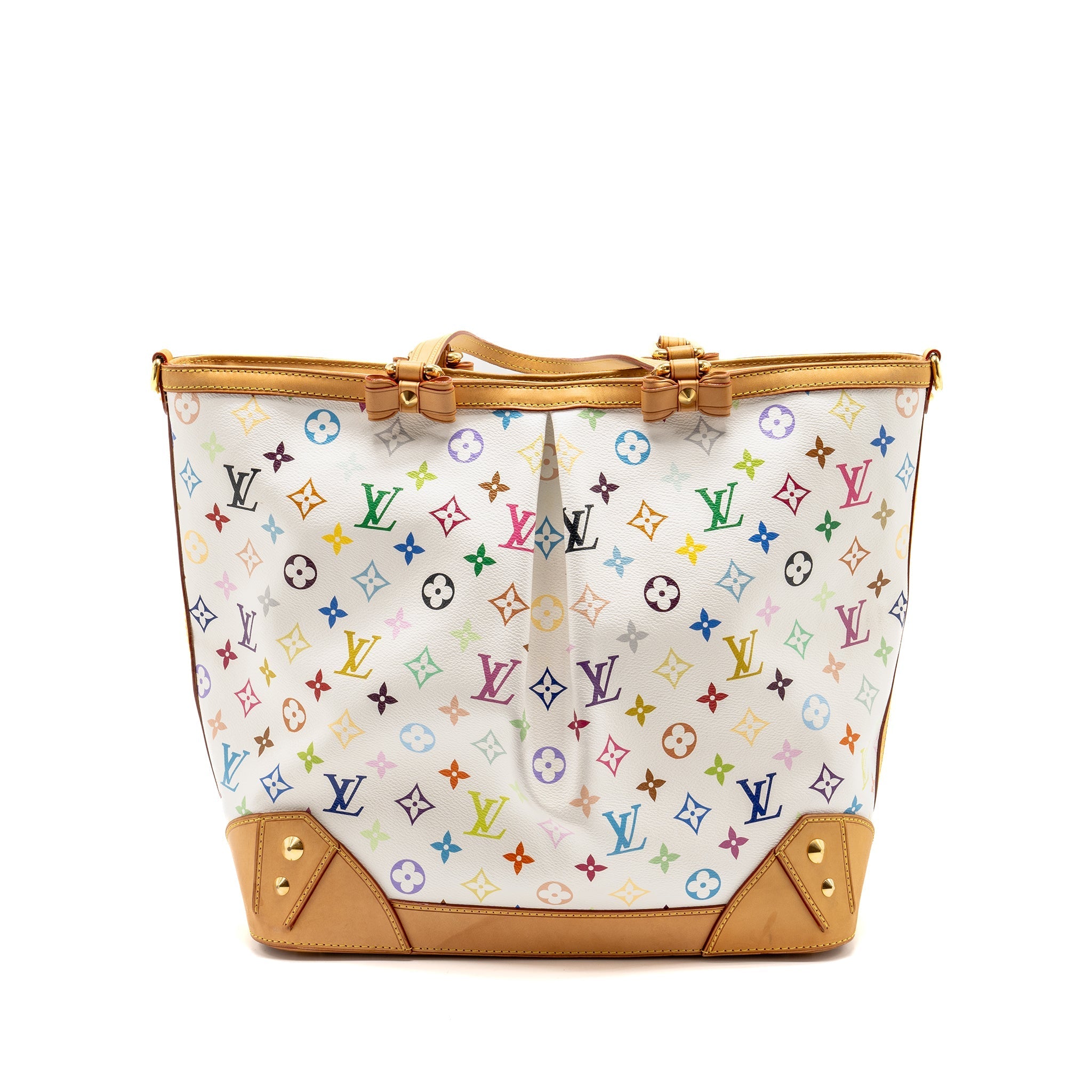LOUIS VUITTON SHARLEEN GM TOTE BAG WHITE MONOGRAM CANVAS MULTICOLOUR GHW