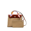 HERMES HERBAG 31 ZIP BAG CANVAS / HUNTER LEATHER TRENCH/ CUVIER SHW