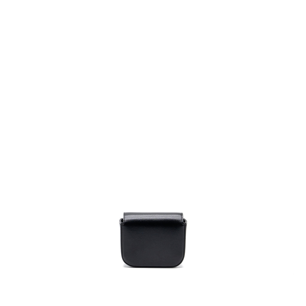 CELINE MINI CLAUDE SHINY CALFSKIN BLACK GHW