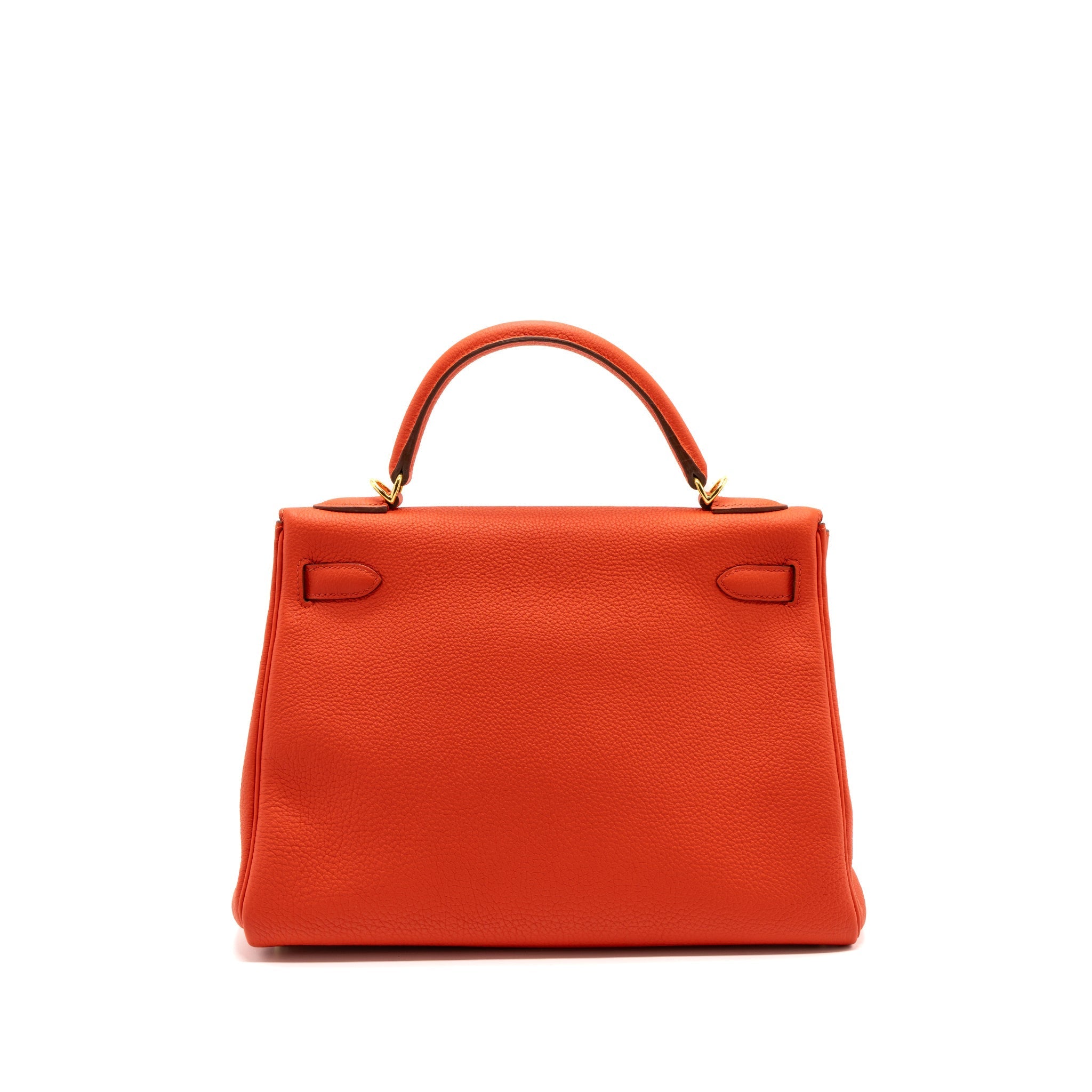 HERMES KELLY 32 TOGO CAPUCINE GHW