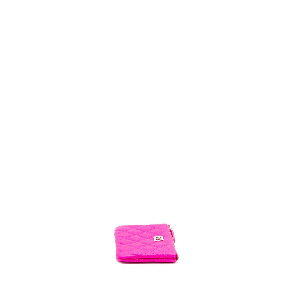 CHANEL SMALL REISSUE 2.55 O CASE POUCH GOATSKIN PINK SHW
