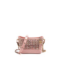 CHANEL SMALL GABRIELLE HOBO BAG TWEED/SHINY CALFSKIN PINK MULTICOLOURED HARDWARE