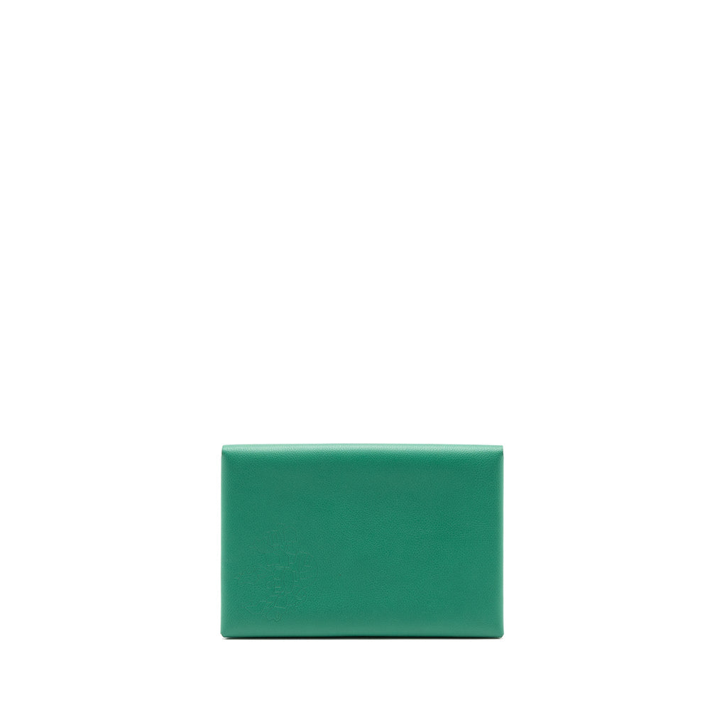 HERMES CALVI POCHETTE MM EVERCOLOR VERT VERTIGO/ VERT TITIEN SHW