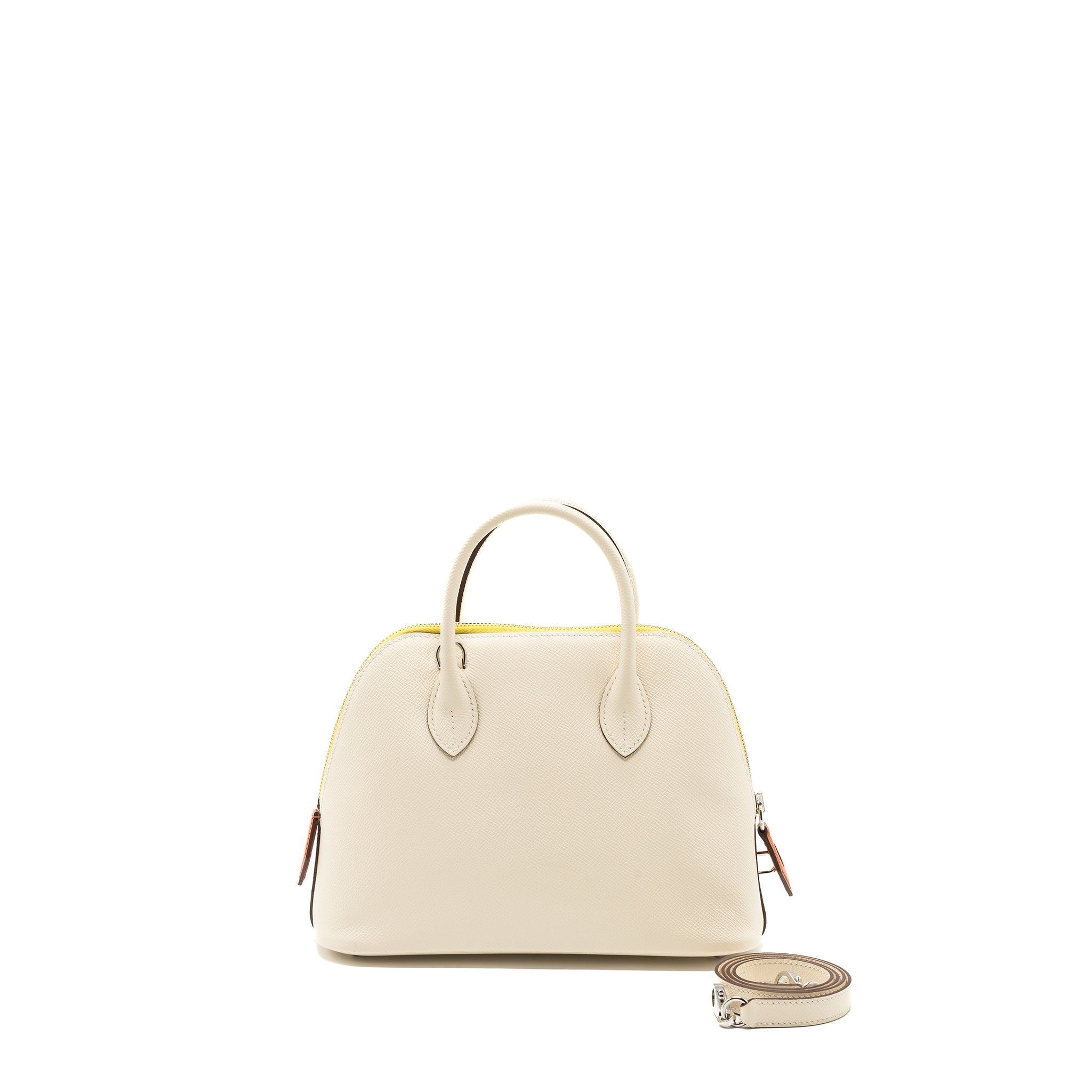 HERMES BOLIDE 1923 25 EPSOM NATA/TERRE BATTUE/JAUNE CITRON SHW