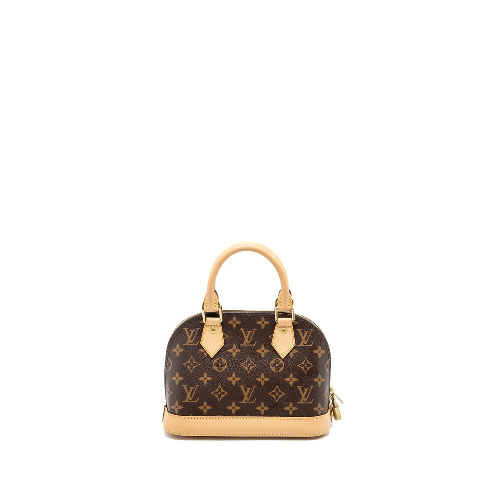 LOUIS VUITTON ALMA BB MONOGRAM CANVAS GHW