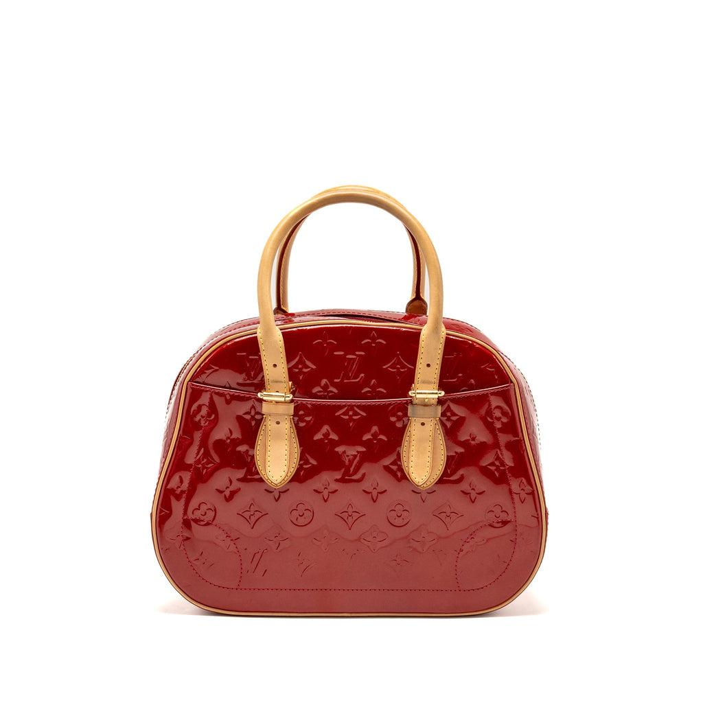 LOUIS VUITTON TROUVILLE PATENT LEATHER RED GHW