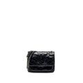 SAINT LAURENT BABY NIKI LEATHER BLACK SHW