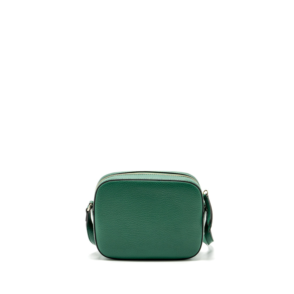 GUCCI DISCO SOHO CAMERA BAG CALFSKIN GREEN LGHW