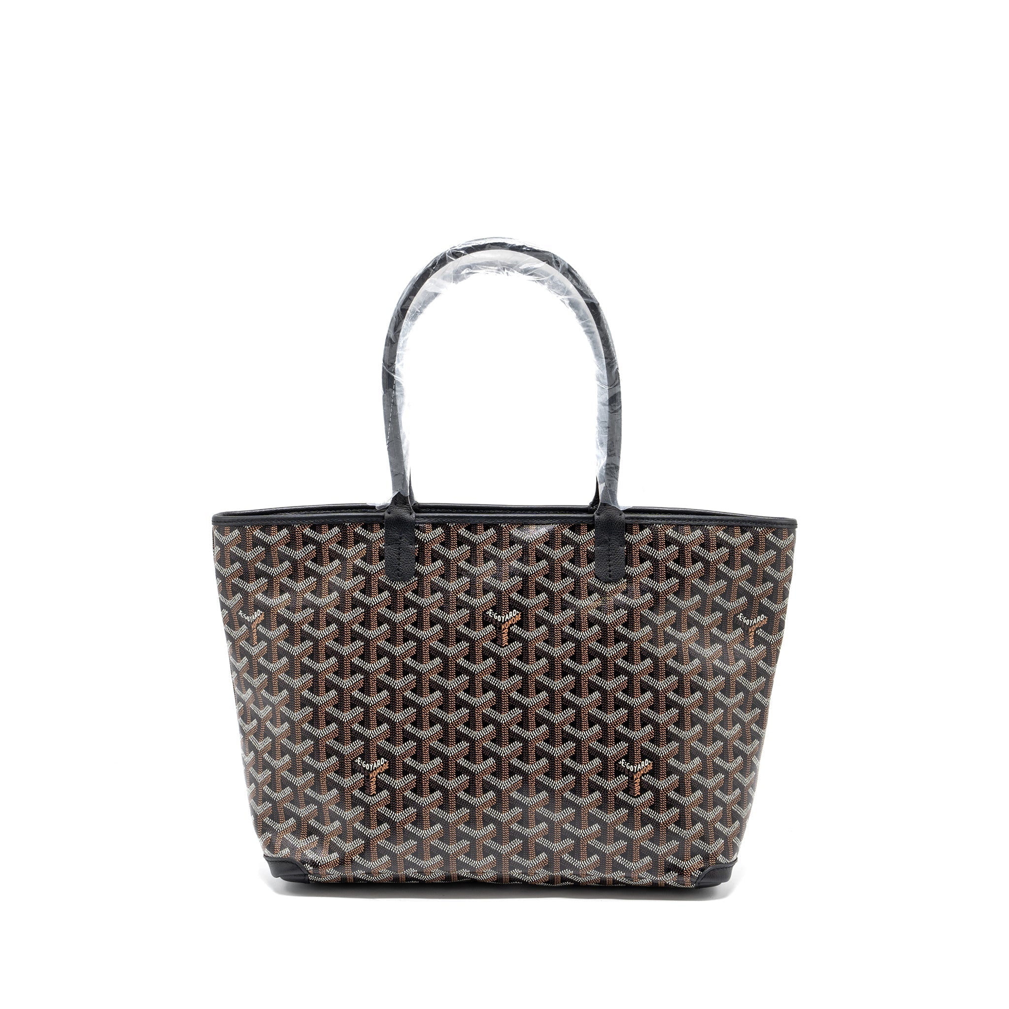 GOYARD ARTOIS PM TOTE BAG GOYARDLINE CANVAS BLACK SHW