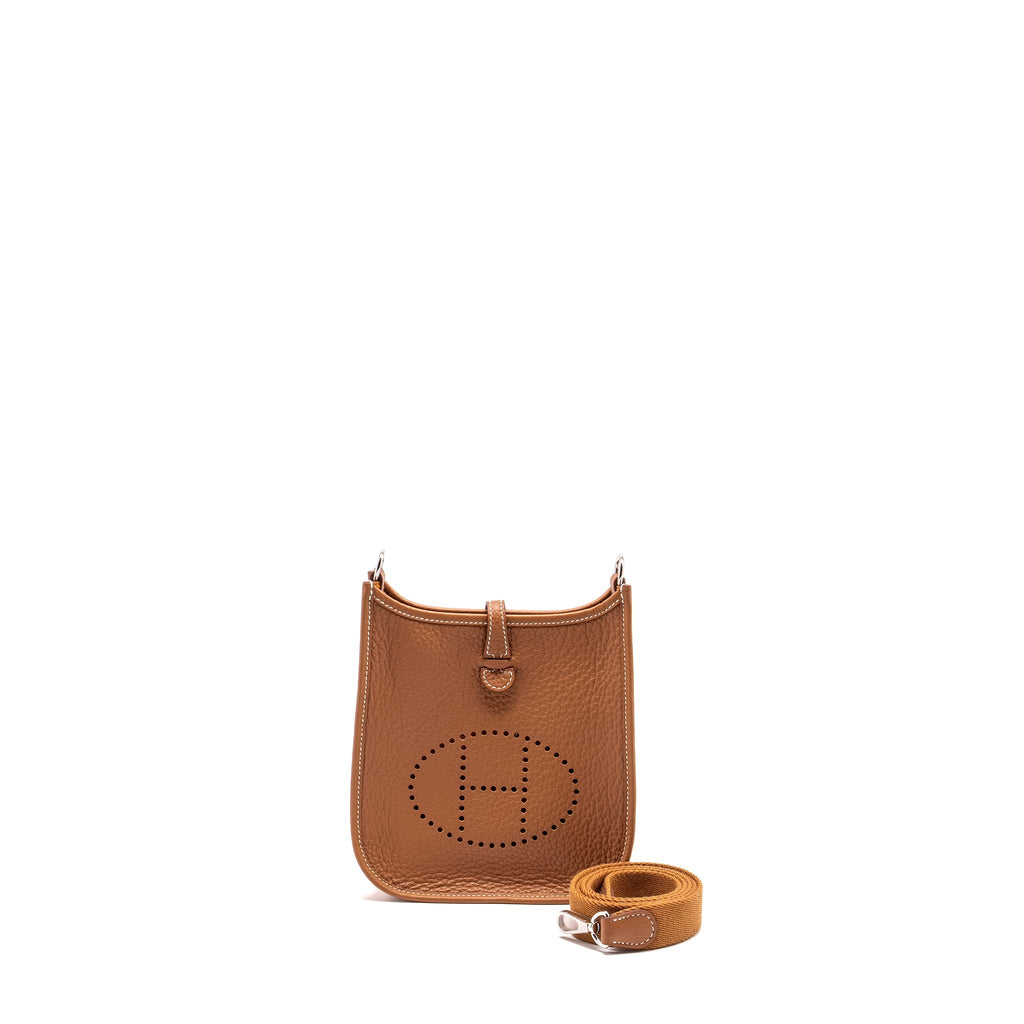 HERMES MINI EVELYN CLEMENCE GOLD SHW