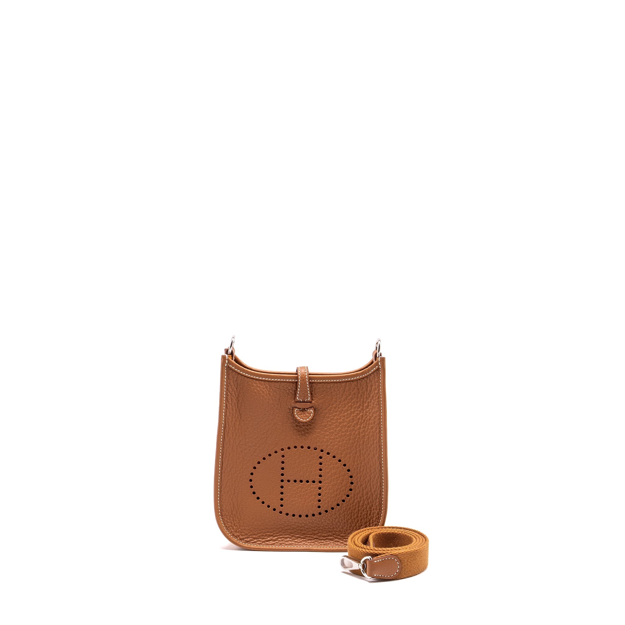 HERMES MINI EVELYN CLEMENCE GOLD SHW