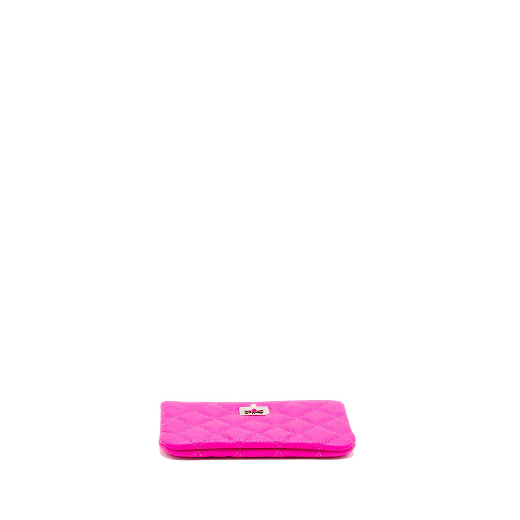 CHANEL SMALL REISSUE 2.55 O CASE POUCH GOATSKIN PINK SHW