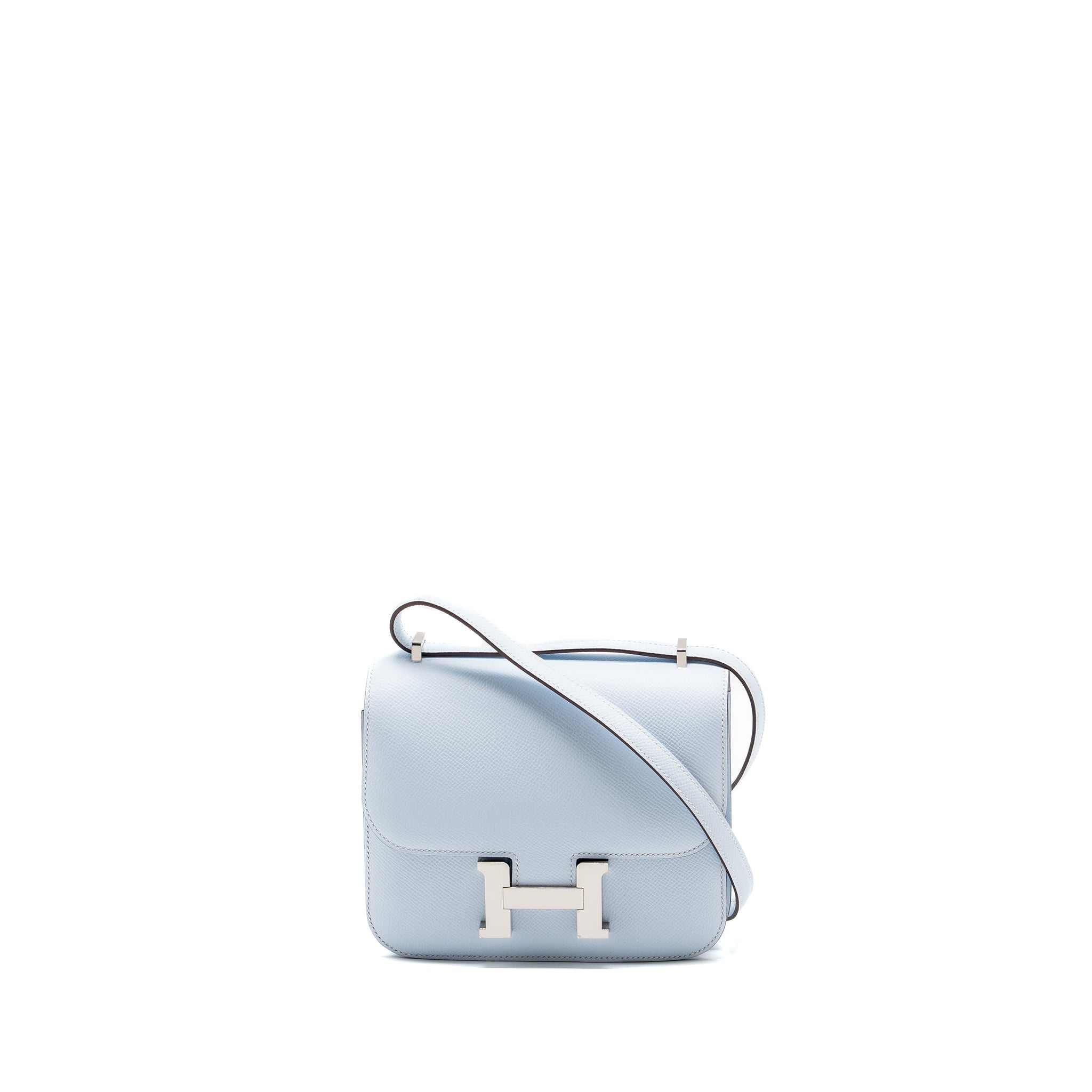 HERMES MINI CONSTANCE EPSOM BLUE BRUME SHW