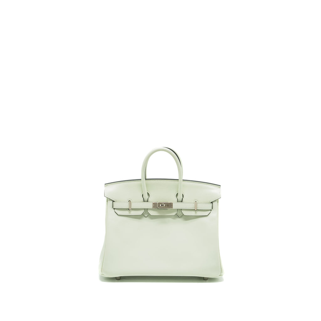 HERMES BIRKIN 25 SWIFT VERT FIZZ SHW