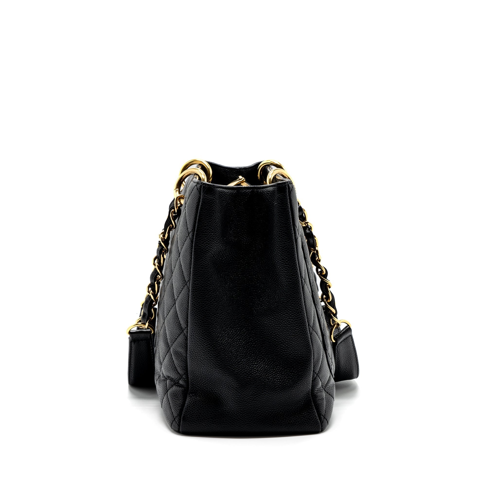 CHANEL GRAND SHOPPING TOTE CAVIAR BLACK GHW