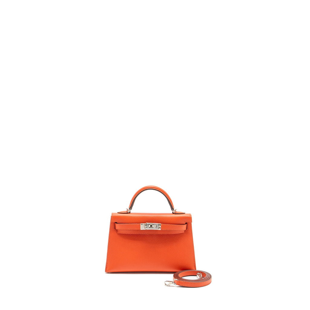HERMES MINI KELLY II EPSOM CAPUCINES SHW