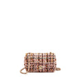 CHANEL 23K MINI RECTANGULAR FLAP BAG TWEED PINK / MULTICOLOUR LGHW (MICROCHIP)