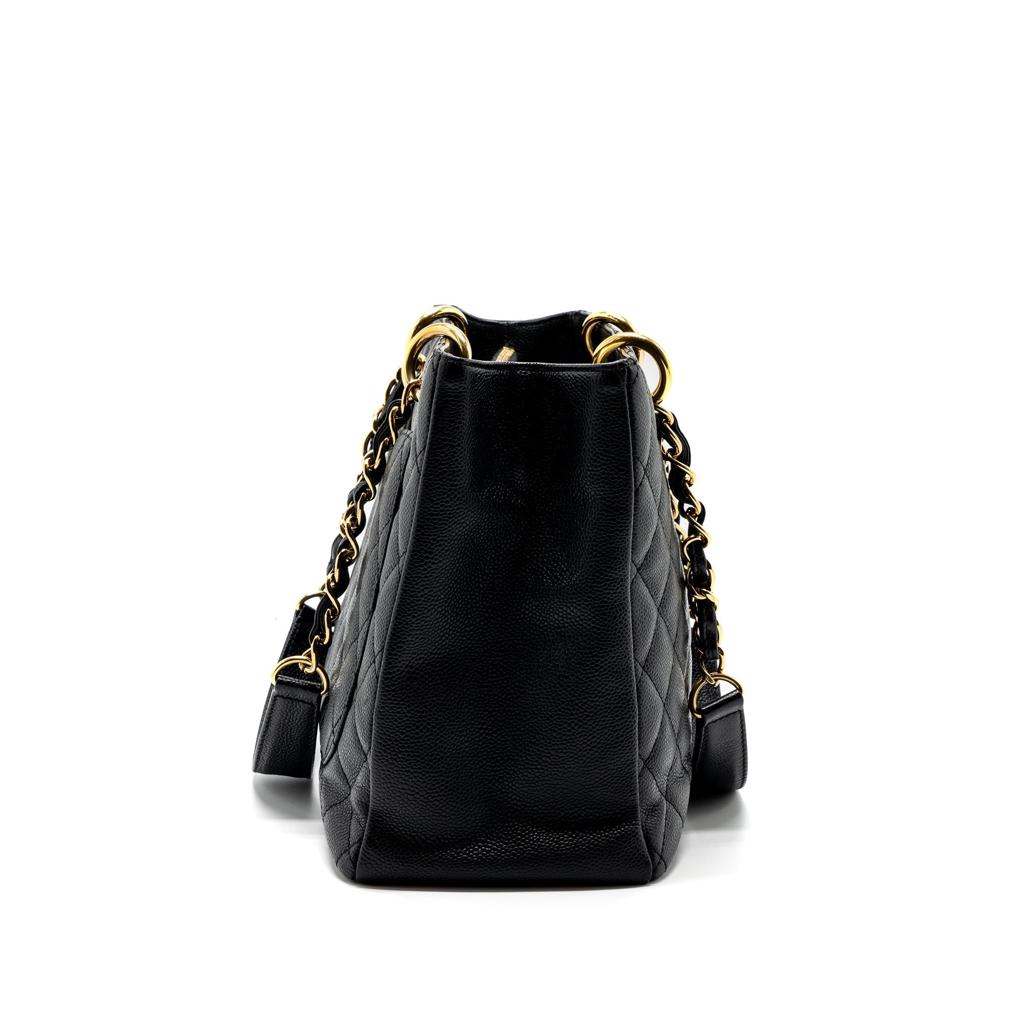 CHANEL GRAND SHOPPING TOTE CAVIAR BLACK GHW