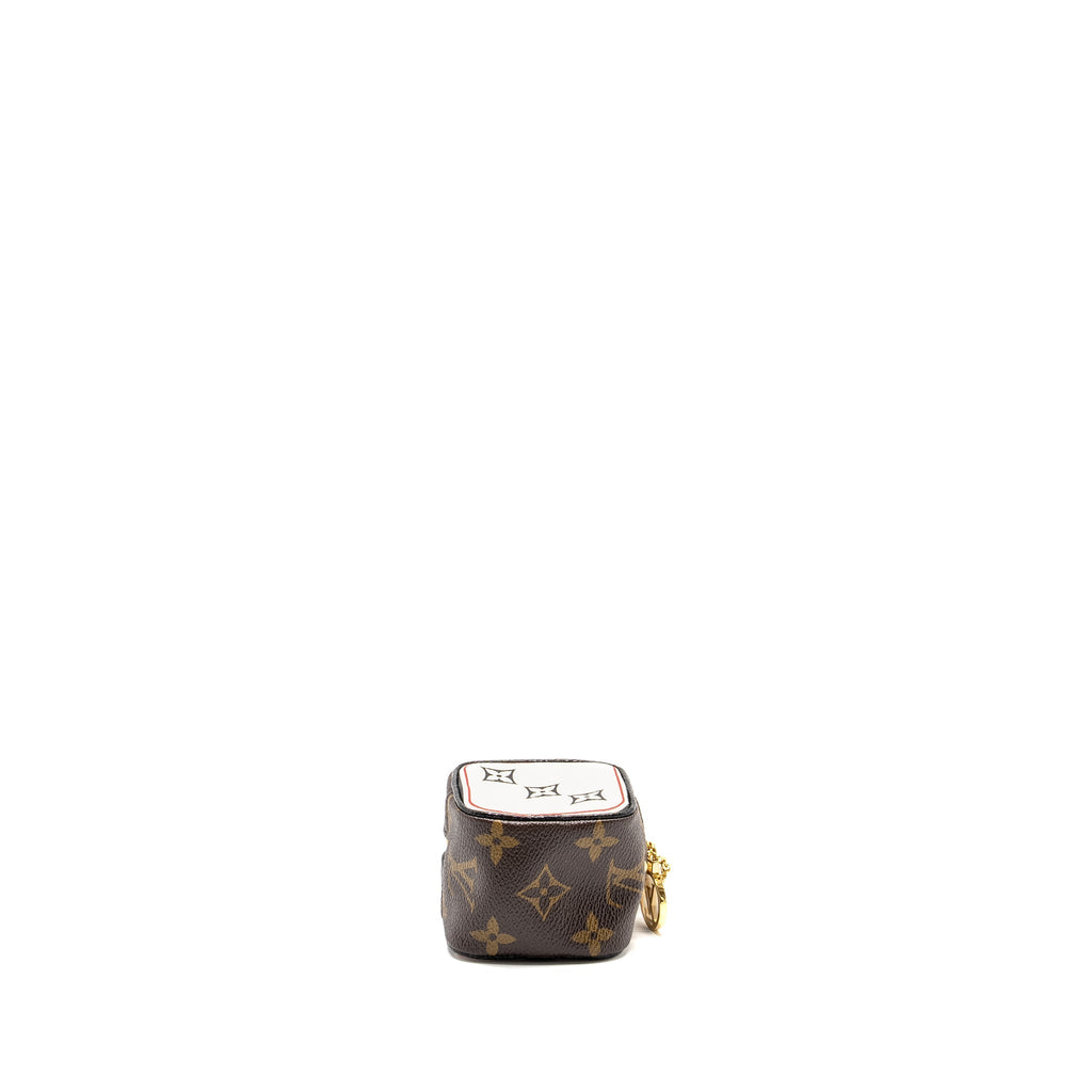 LOUIS VUITTON GAME ON CUBE COIN PURSE MONOGRAM CANVAS GHW