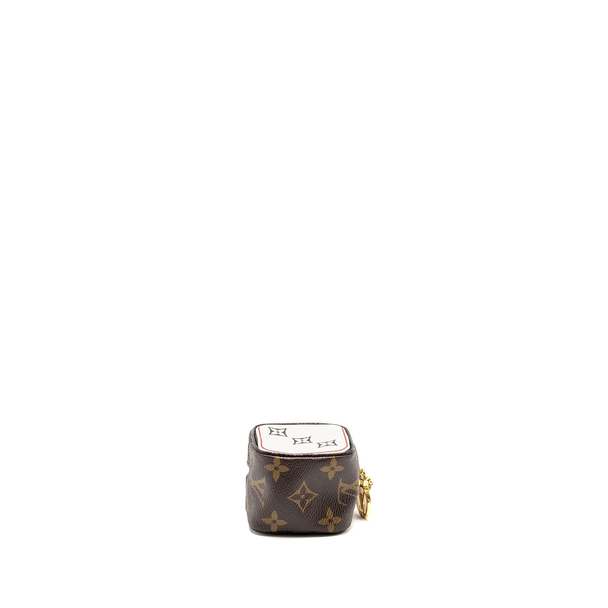 LOUIS VUITTON GAME ON CUBE COIN PURSE MONOGRAM CANVAS GHW