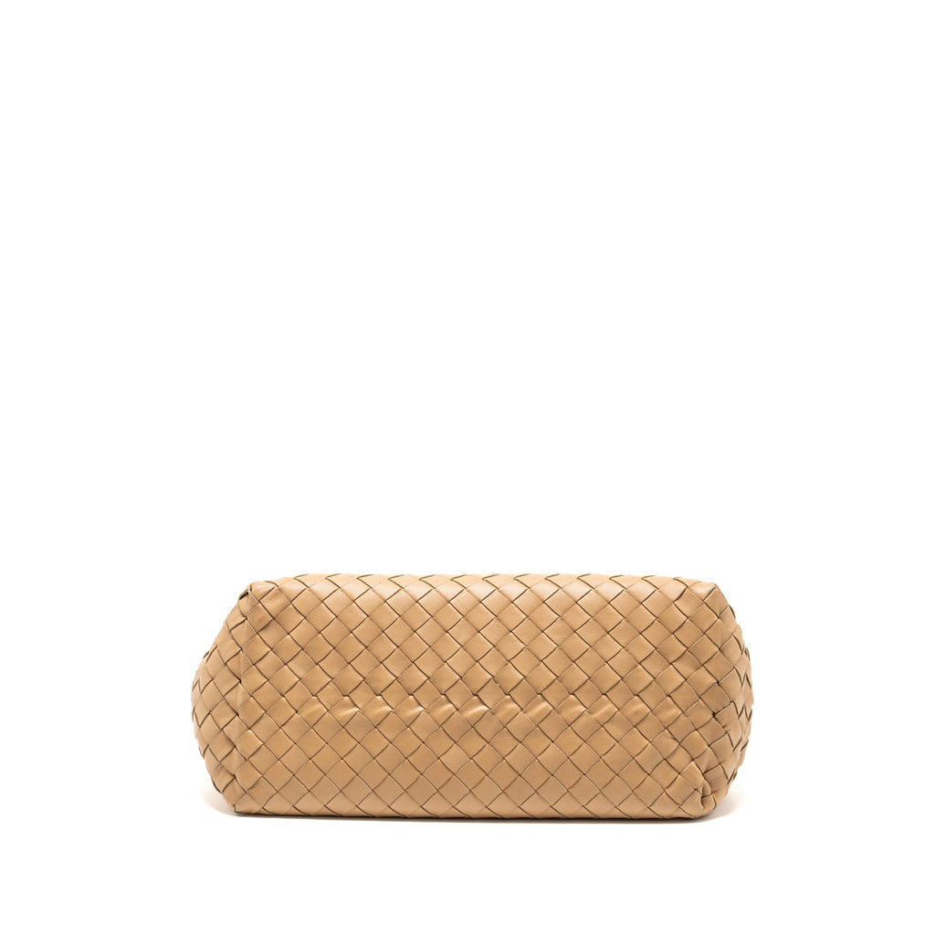 BOTTEGA VENETA GARDA TOTE BAG INTRECCIATO LAMBSKIN BEIGE GHW
