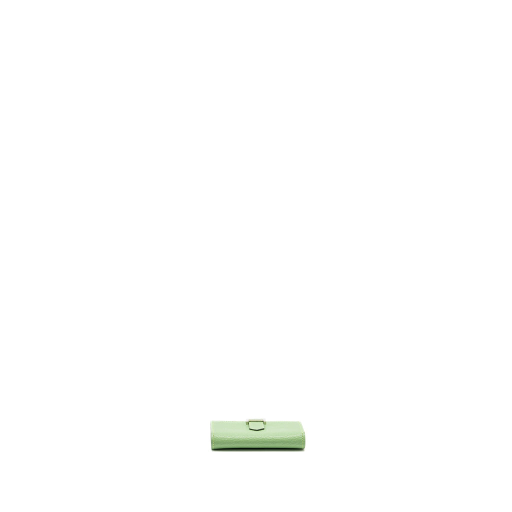 HERMES BEARN COMPACT WALLET CHEVRE MYSORE VERT CRIQUET SHW