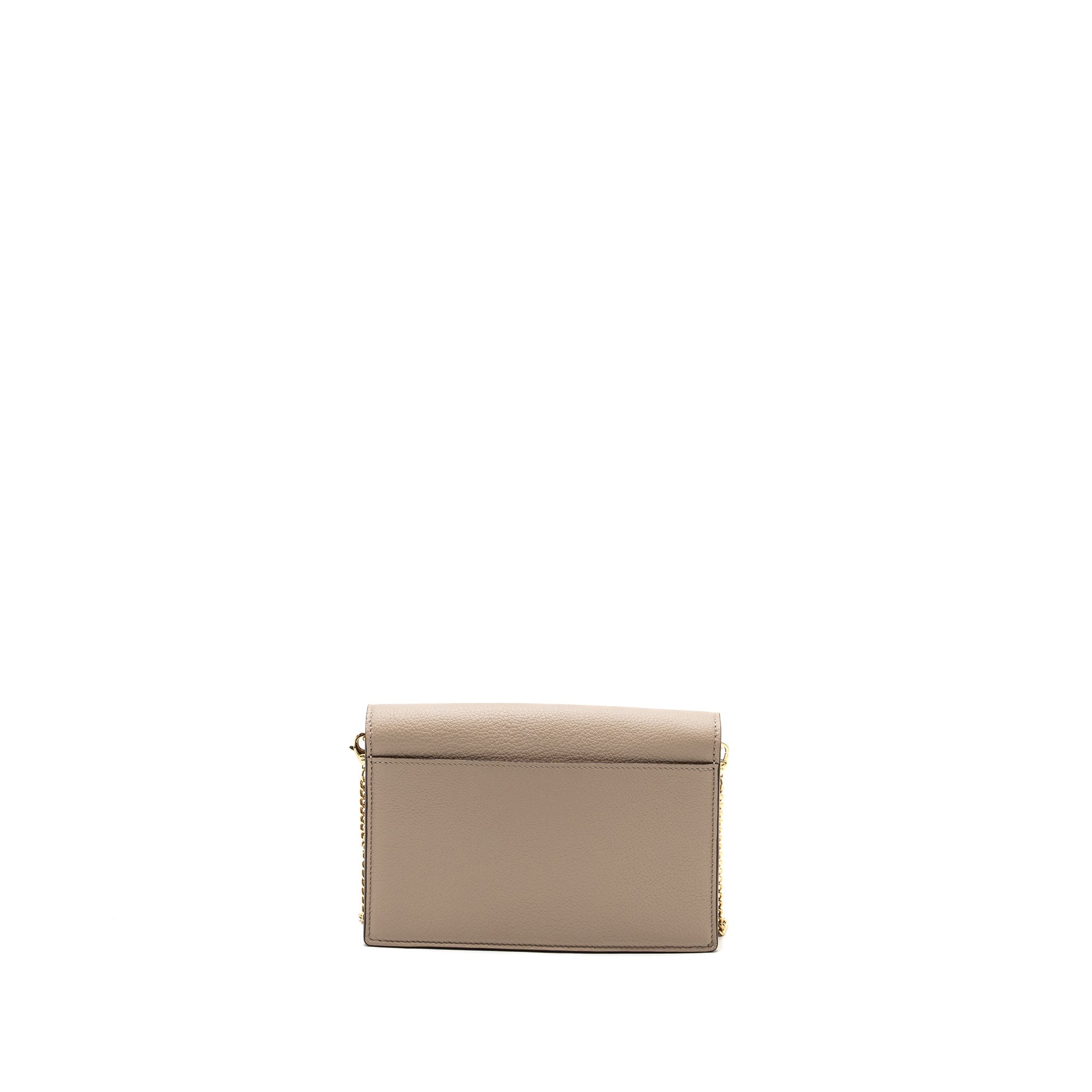 LOUIS VUITTON MYLOCKME CHAIN POCHETTE CALFSKIN GREIGE BEIGE GHW