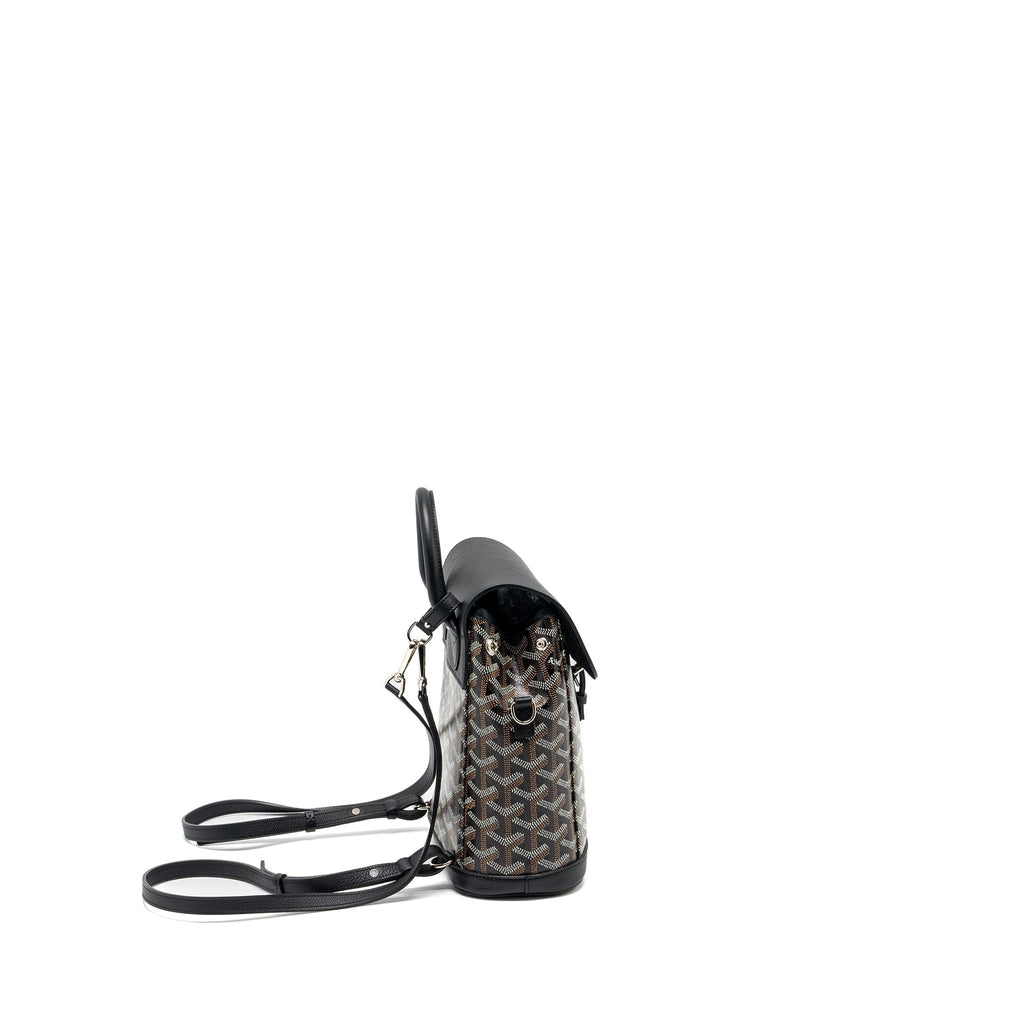 GOYARD MINI ALPIN BACKPACK GOYRADLINE CANVAS / LEATHER BLACK SHW