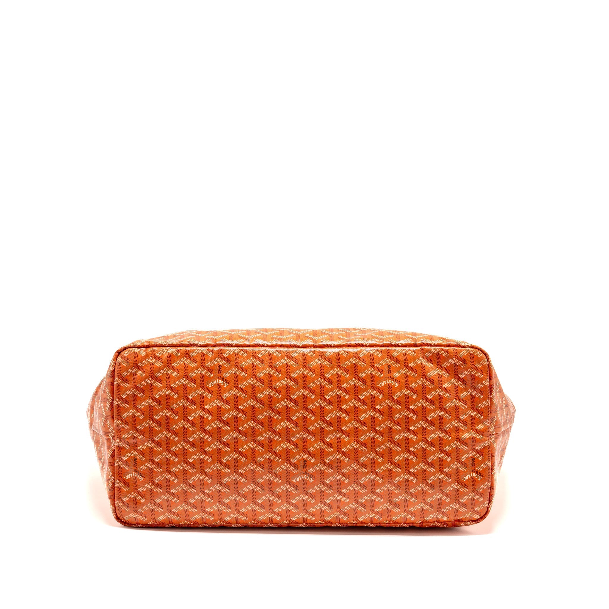GOYARD SAINT LOUIS GM TOTE BAG GOYARDINE CANVAS ORANGE SHW