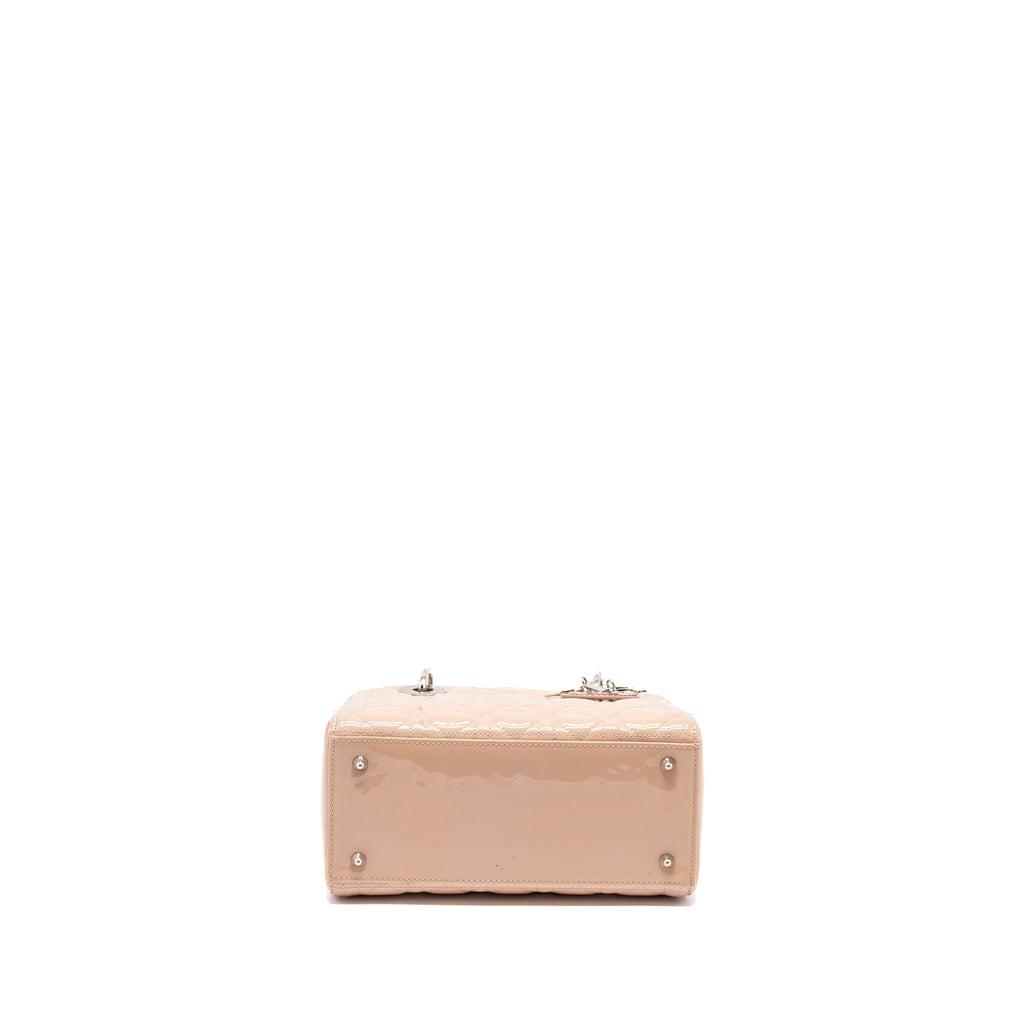 DIOR MEDIUM LADY DIOR PATENT PINK SHW