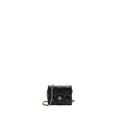 CHANEL CARD HOLDER WITH CHAIN CAVIAR BLACK LGHW