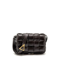 BOTTEGA VENETA PADDED CASSETTE LAMBSKIN BROWN GHW