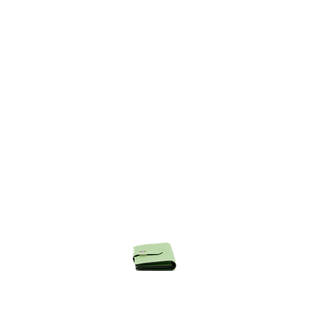 HERMES BEARN COMPACT WALLET CHEVRE MYSORE VERT CRIQUET SHW