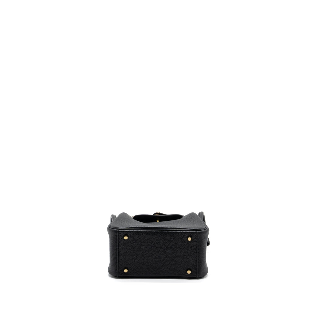 HERMES MINI LINDY CELEMENCE BLACK GHW