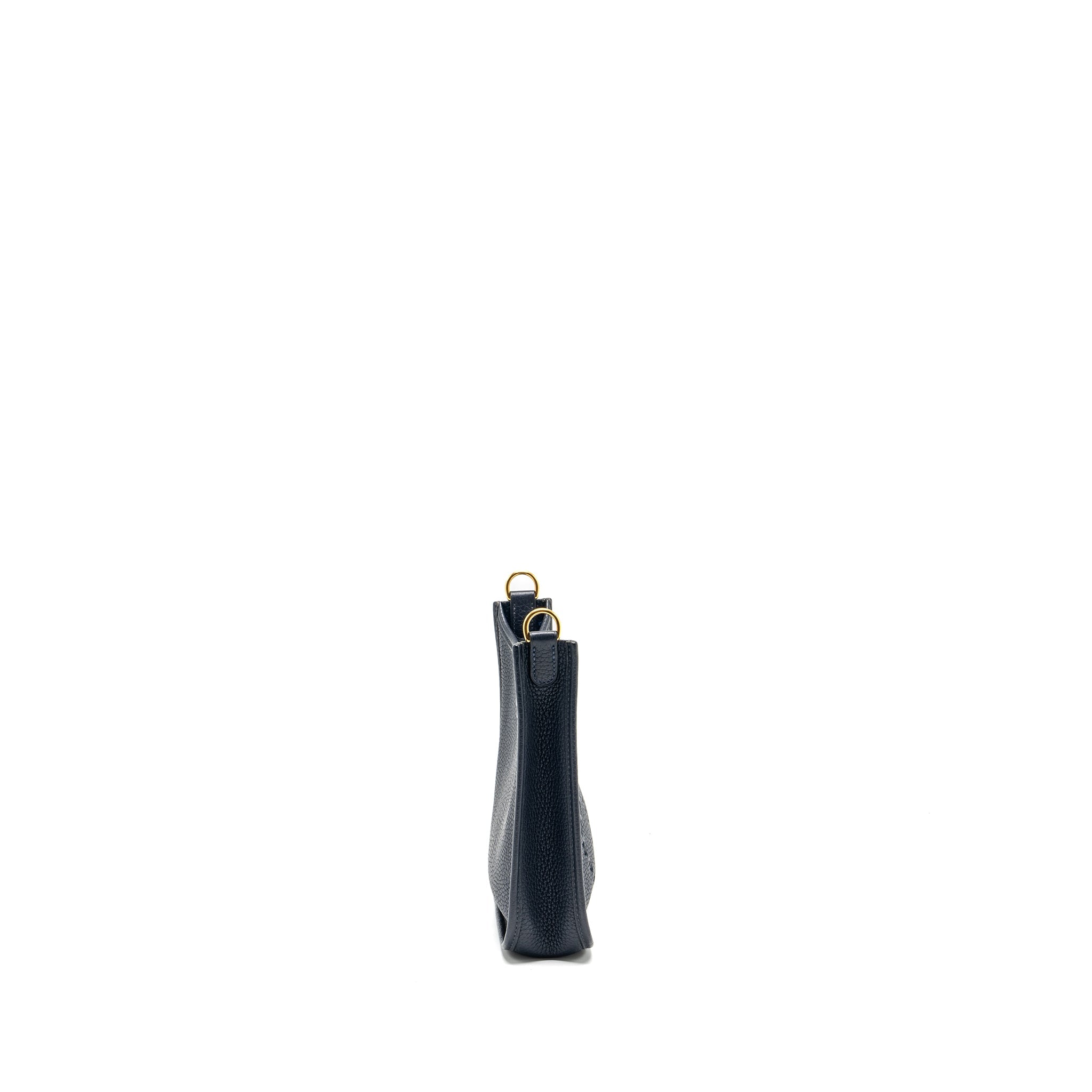 HERMES MINI EVELYN CLEMENCE BLUE NUIT GHW