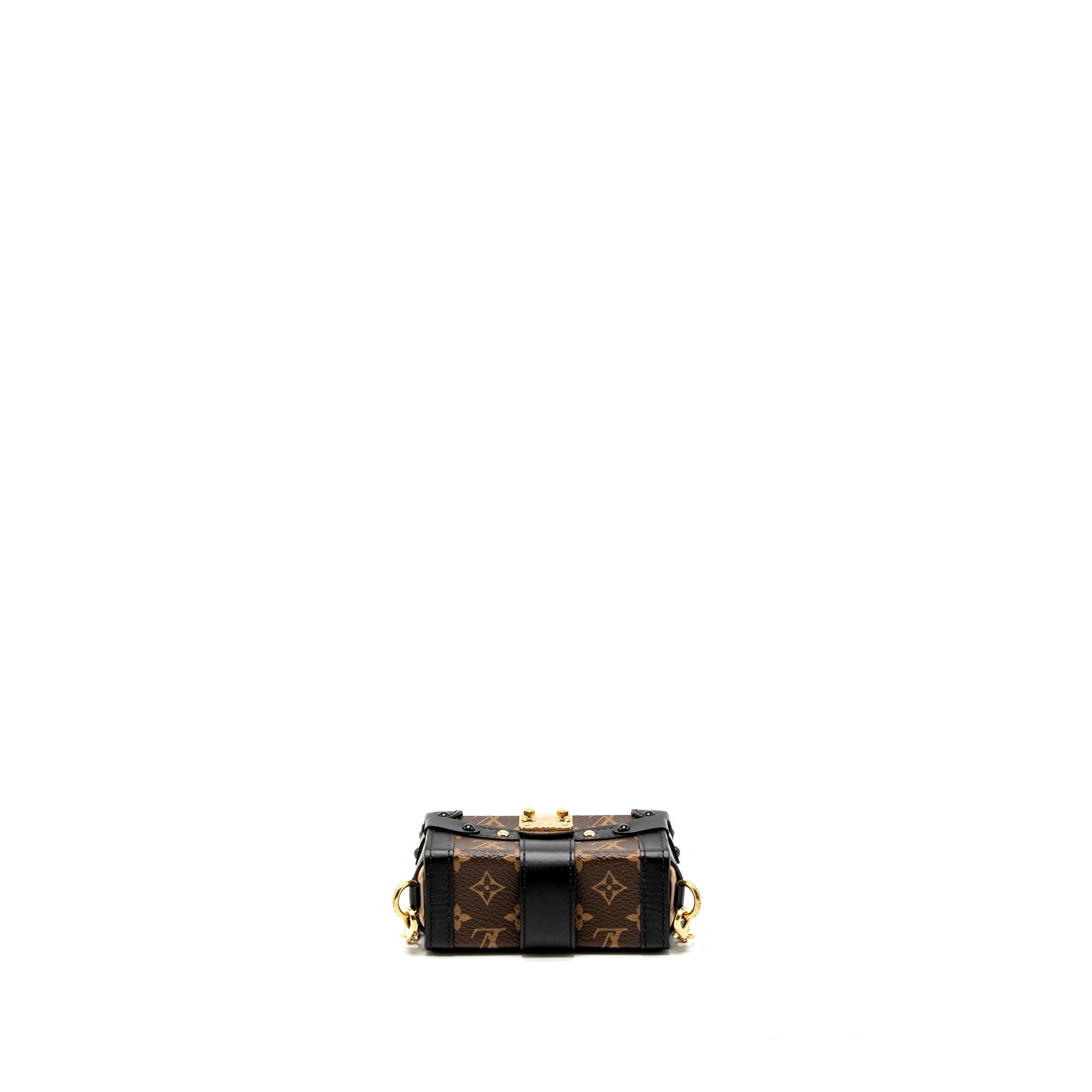 LOUIS VUITTON PETITE MALLE NECKLACE/MINI CHAIN BAG MONOGRAM CANVAS GHW