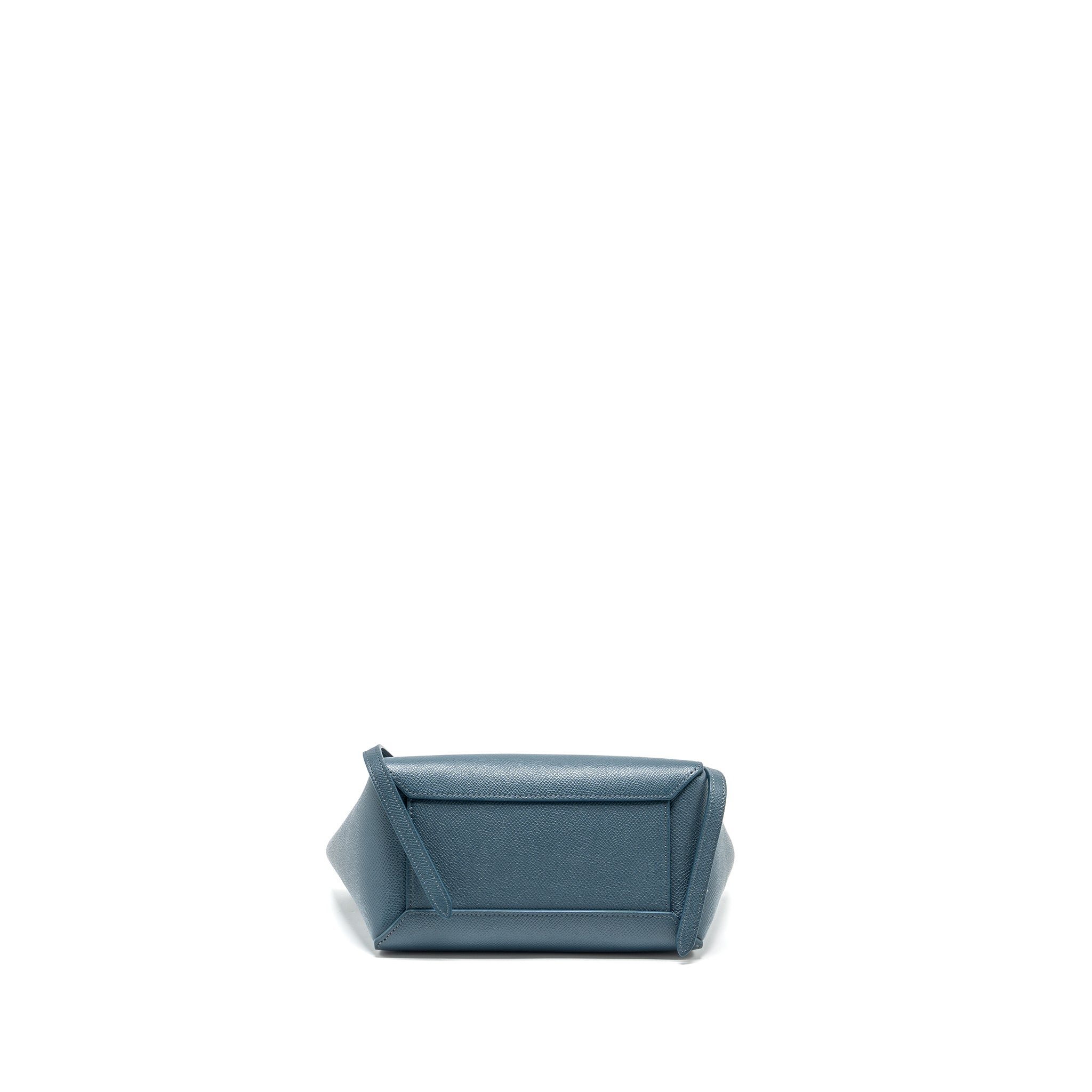 CELINE NANO BELT BAG GRAINED CALFSKIN BLUE GHW