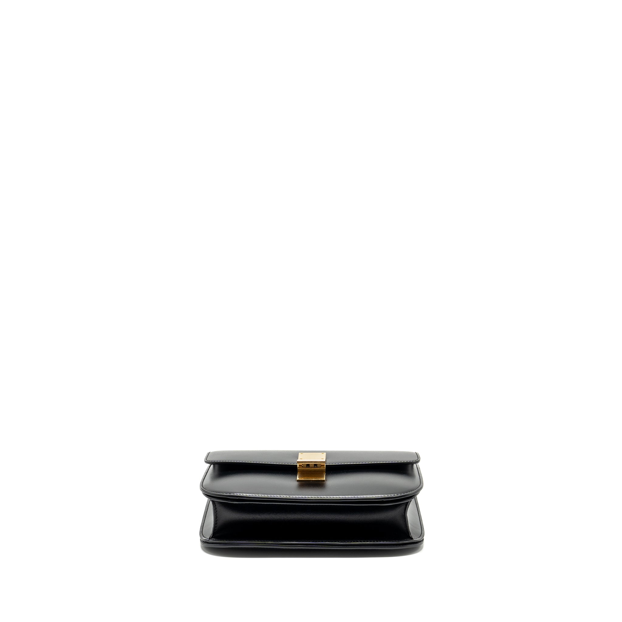 CELINE MEDIUM CLASSIC BOX BAG CALFSKIN BLACK GHW