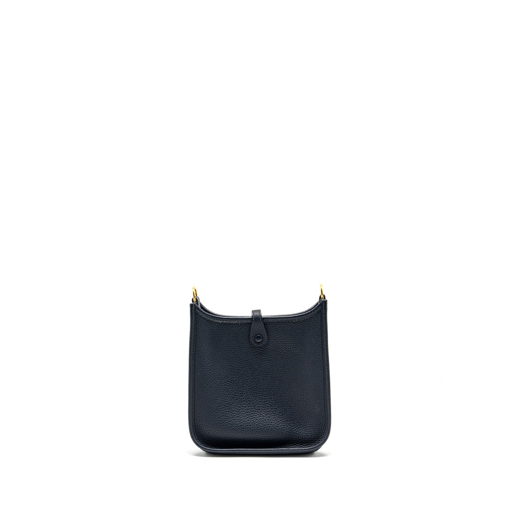 HERMES MINI EVELYN CLEMENCE BLUE NUIT GHW